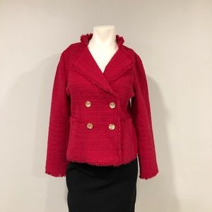 Chicos cute cherry red jacket